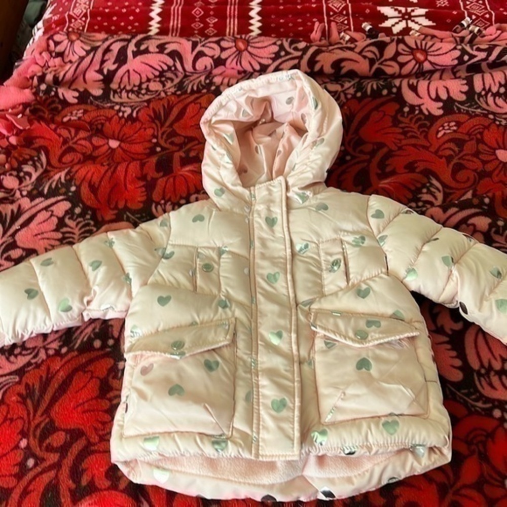 Urban Republic Baby Girl’s Pink Winter Coat Size 12 Months NWT